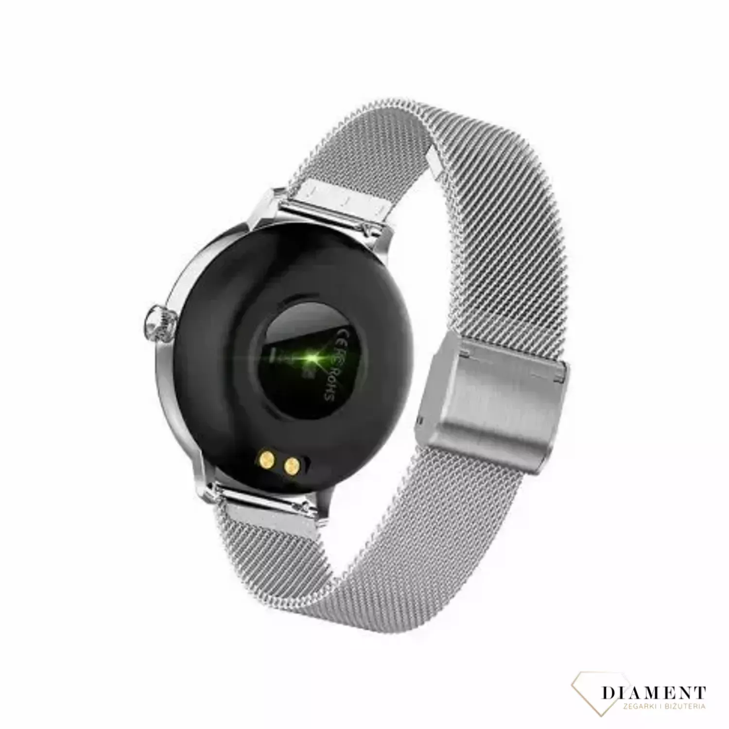 Smartwatch damski Garett Julia RT srebrny,stalowy na bransolecie ⌚ Smartwatch Garett ✓ (1).webp